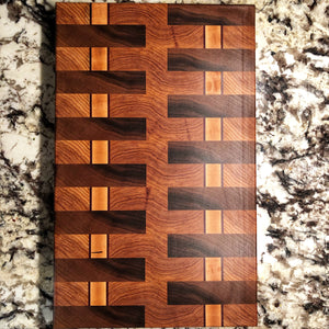 End Grain - Hickory, Maple, Walnut, Purpleheart